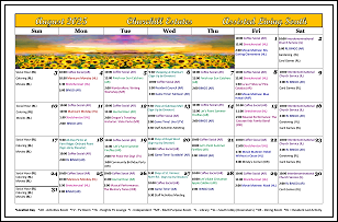 Assisted Living Living Activities Calendar