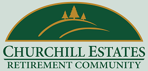 Churchill Estates Retirement Community, Eugene Logo